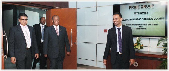 The Prime Minister of Eswatini arriving for an official visit in Dubai