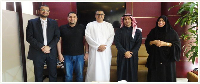Her Excellency Shaikha Moaza Obaid Suhail Al Maktoum with guests from Kuwait in Dubai